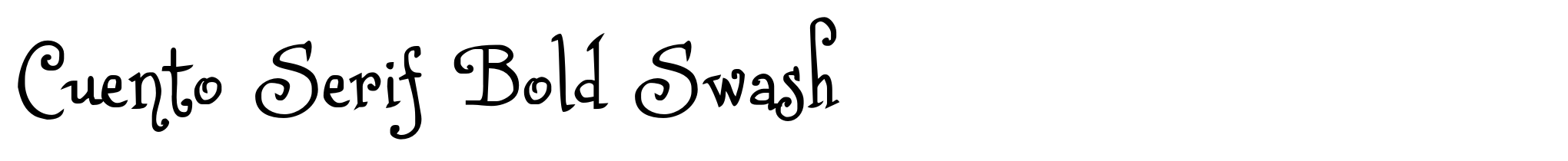Cuento Serif Bold Swash image